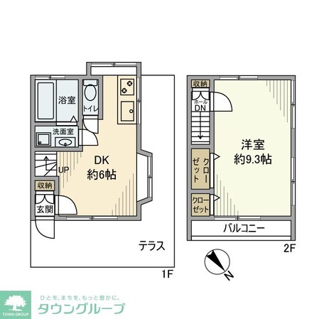 富浜2丁目テラスハウスの物件間取画像